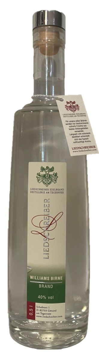 Liedschreiber Destillerie am Tegernsee - Williamsbirne Brand 0,5l